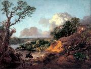 Thomas Gainsborough View in Suffolk Germany oil painting artist